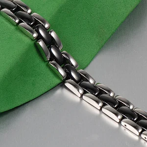 Wollet Fashion 5 in 1 Healing Power Energy Bio Magnetic Ceramic Bracelet