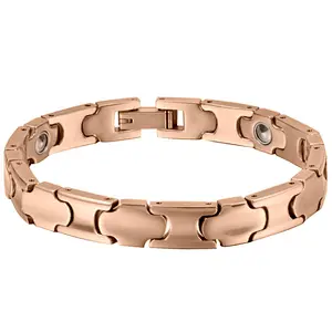 Wollet Health 99.999% Germanium Gold Plated Titanium Bracelet For Men Women