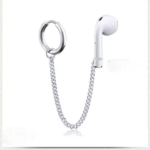 Wollet Sports wireless headset anti-lost stainless steel earrings