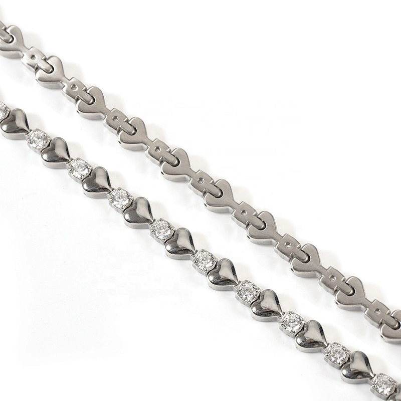 Wollet Fashion Japan Technology Science CZ Stone 316L Stainless Steel Quantum Energy Bracelet