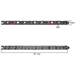 Wollet Xtreme Monster Scalar X Power Health Titanium Therapeutic Quantum Bio Ion Energy Bracelet Jewelry