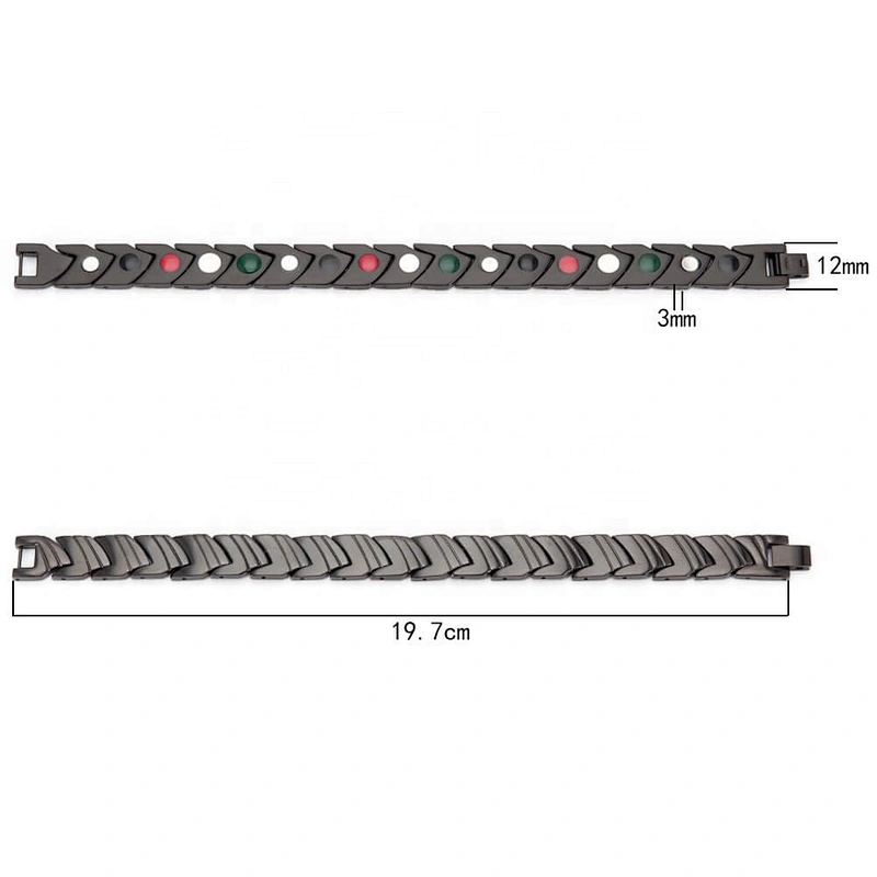 Wollet Xtreme Monster Scalar X Power Health Titanium Therapeutic Quantum Bio Ion Energy Bracelet Jewelry
