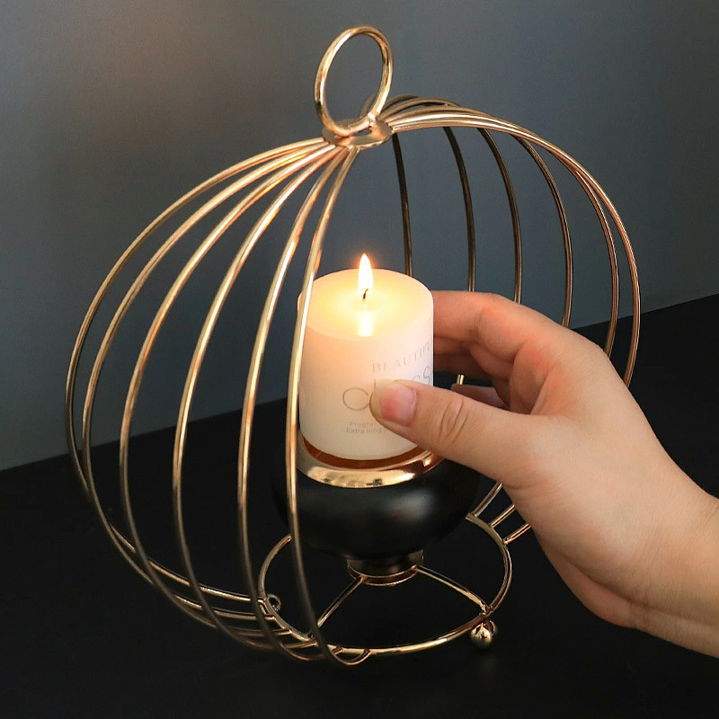Wollet Fashionable Home Candlelight Dinner Decoration Ornaments Metal Iron Candle Holder