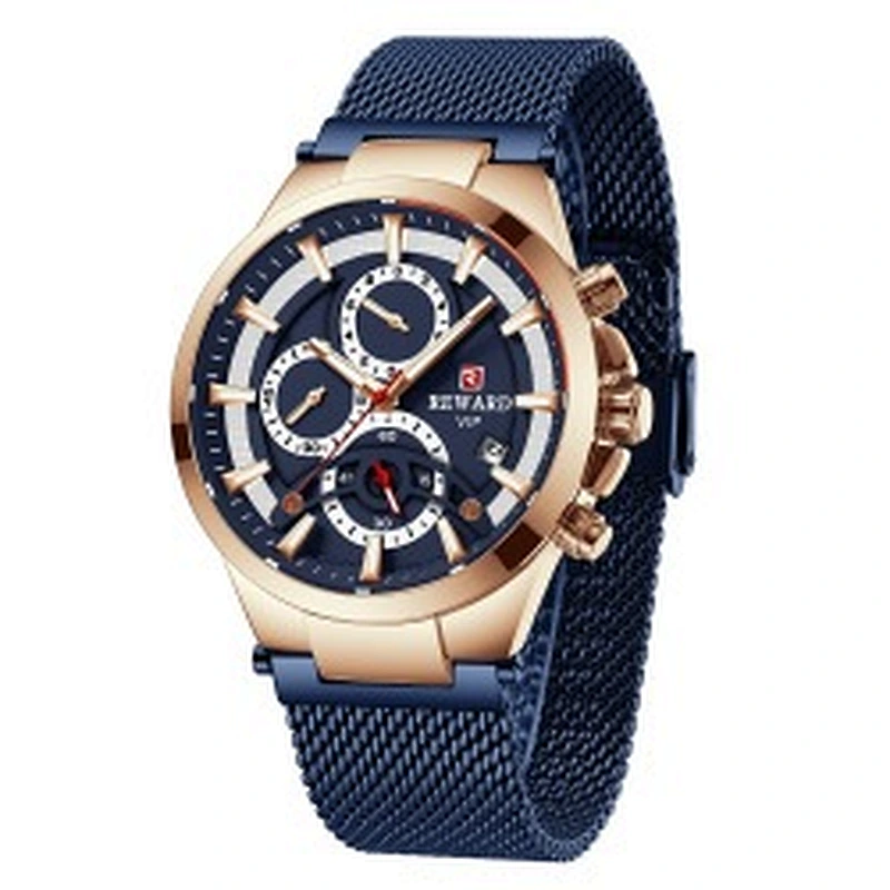Wollet Multifunctional Sports Waterproof Mesh Strap Men's Watch