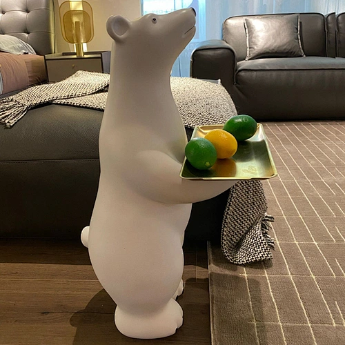 Wollet Polar Bear Floor Storage Tray Home Decoration