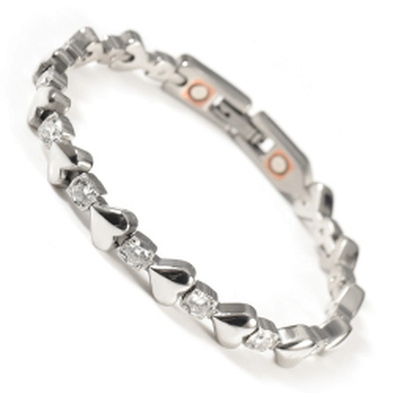 Wollet Fashion Japan Technology Science CZ Stone 316L Stainless Steel Quantum Energy Bracelet