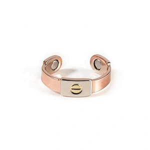 Wollet Magnetic Copper Ring Arthritis Women Pure Copper Rings for Women Adjustable Health with 3PCS Magnets