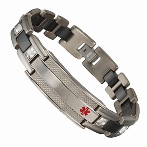 wollet new ceramic stainless steel bio power bracelet for sale