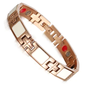 2014 316l stainless steel fashion magnetic bracelet for serving wholesale harley davidson jewelry