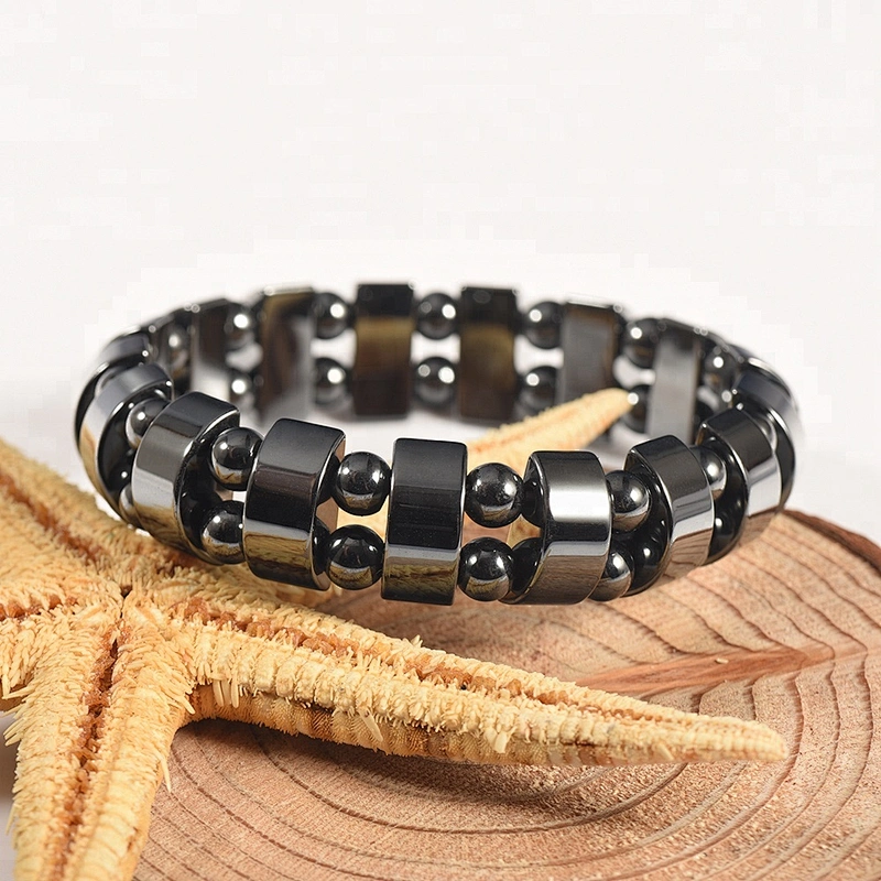 Wollet Hematite Powerful Magnetic Bracelet for Arthritis Pain Relief or for Sports Related Therapy