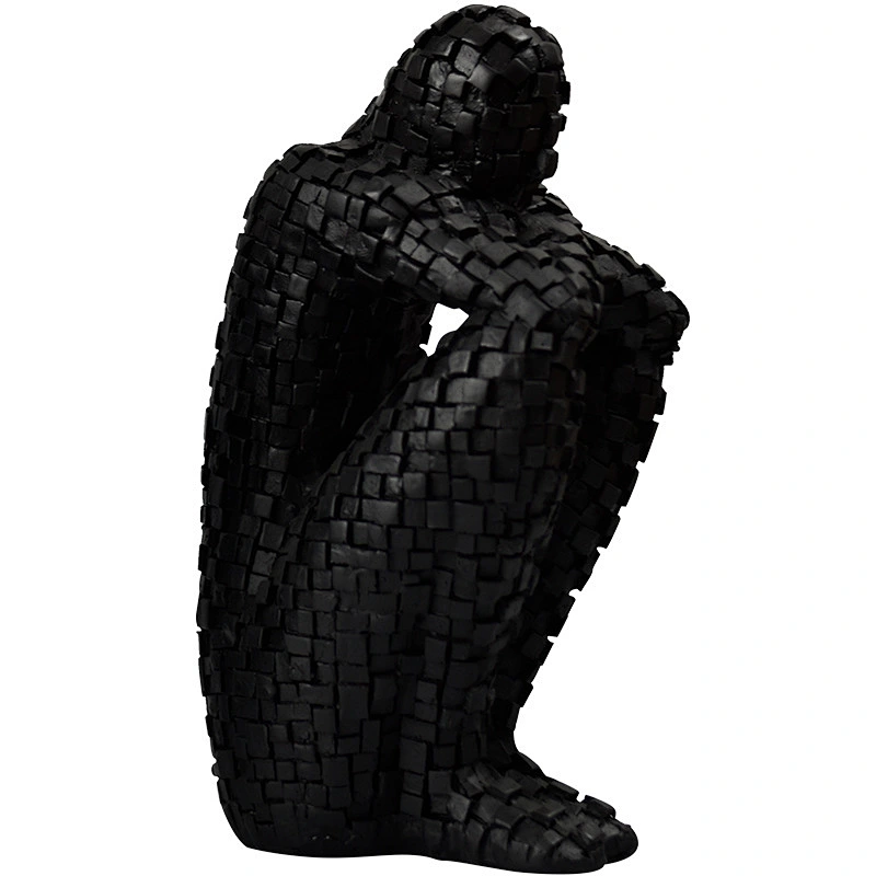 Wollet Mosaic Character Model Sculpture Resin Crafts Decoration Living Room Home Sculpture