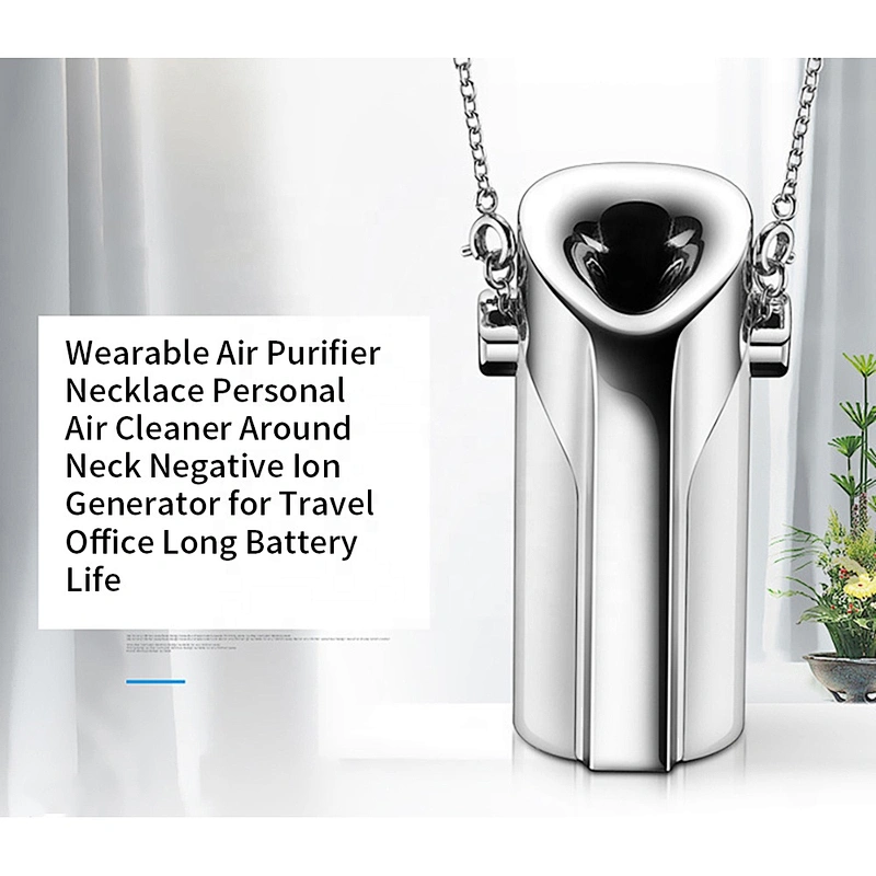 Wollet Mini Wearable Portable Air Filter Negative Ion Electronic Air Necklace