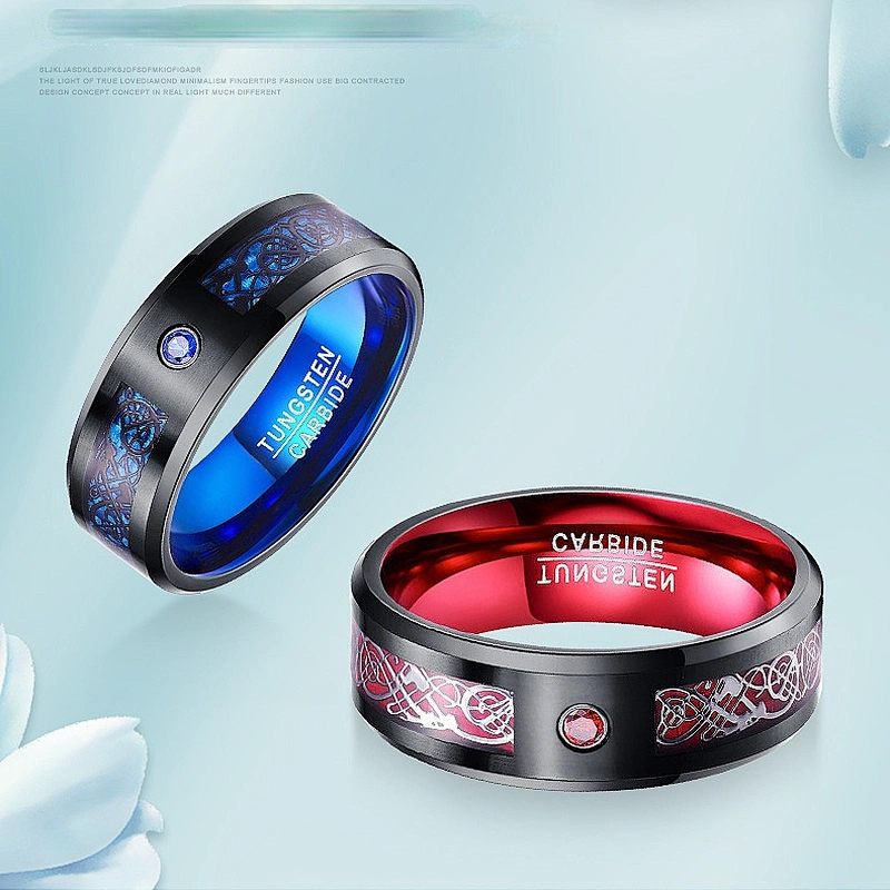 Wollet Titanium Steel Ring Fashion Customized Luminous Multi-Color Stainless Steel Ring