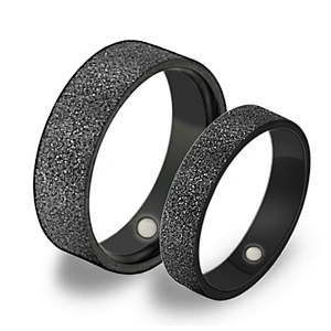 Gear Design Stainless Steel Magnetic Wedding Rings for Men