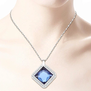 Wollet New Design Fashion Blue Zircon Negative Ion Original Energy Health Pendant