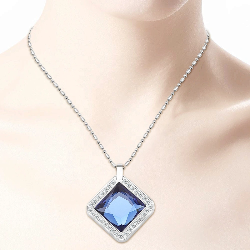 Wollet New Design Fashion Blue Zircon Negative Ion Original Energy Health Pendant