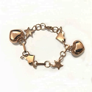 Wollet China Fashion Heart-shaped Magnetic Stainless Steel Bracelet