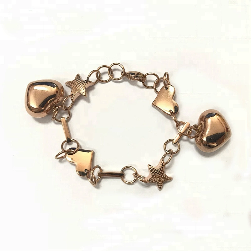 Wollet China Fashion Heart-shaped Magnetic Stainless Steel Bracelet