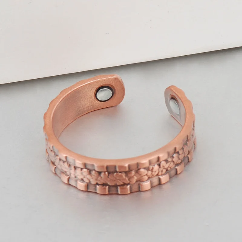 Hot selling magnetic copper ring with two magnets