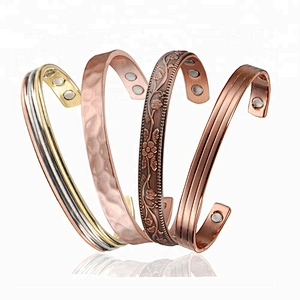 China factory fashion designs FACTORY PRICES copper magnetic bracelets benefits