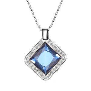 Wollet New Design Fashion Blue Zircon Negative Ion Original Energy Health Pendant