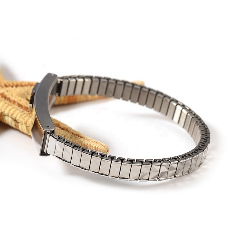 Wollet New Design Flexible Stainless Steel Magnetic Therapy Elastic Bracelet for Women and Girls