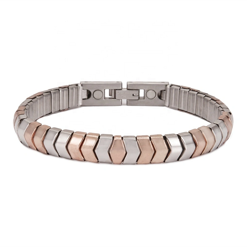 Wollet New Design Flexible Stainless Steel Magnetic Therapy Elastic Bracelet for Women and Girls