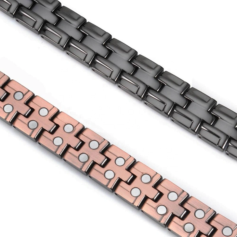 Wollet Copper Energy Blood Pressure Control Wellness Health Healing Bio Magnetic Therapy Bracelet For Men
