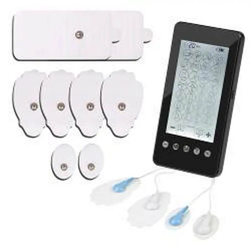 Wollet Tens Unit Machine Pulse Massage 28 Massage Modes Rechargeable Pain Relief Muscle Stimulator Massager with 4 Pads
