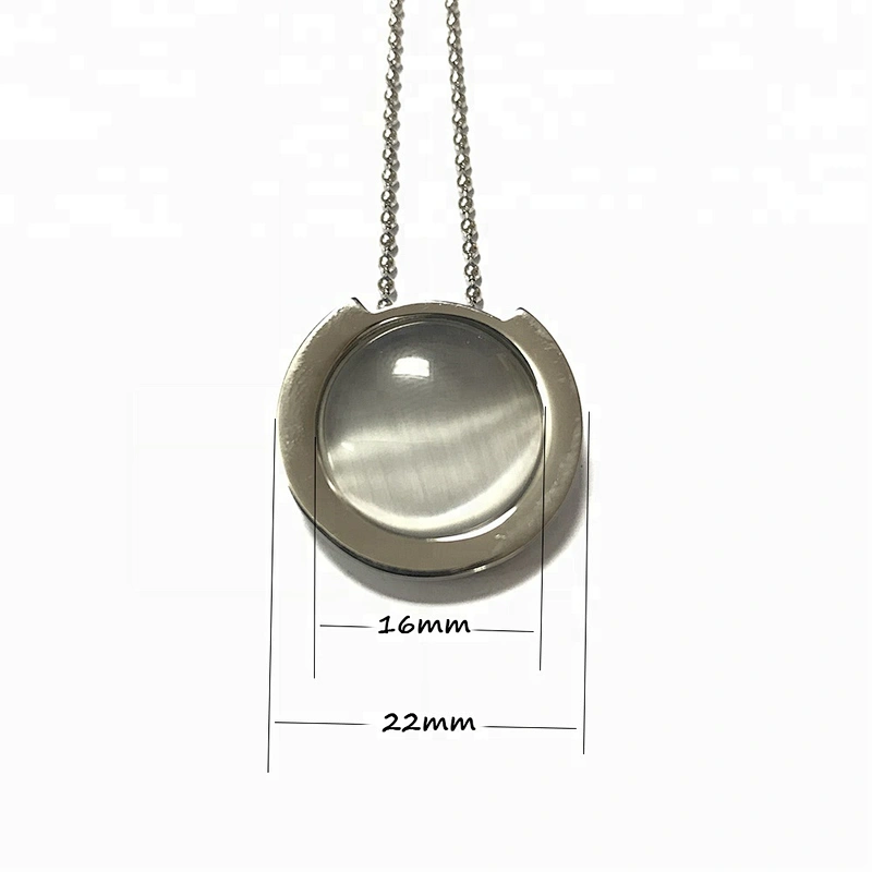 Wollet Fashion Double Magnetic Energy Stainless Steel Pendant With Zircon