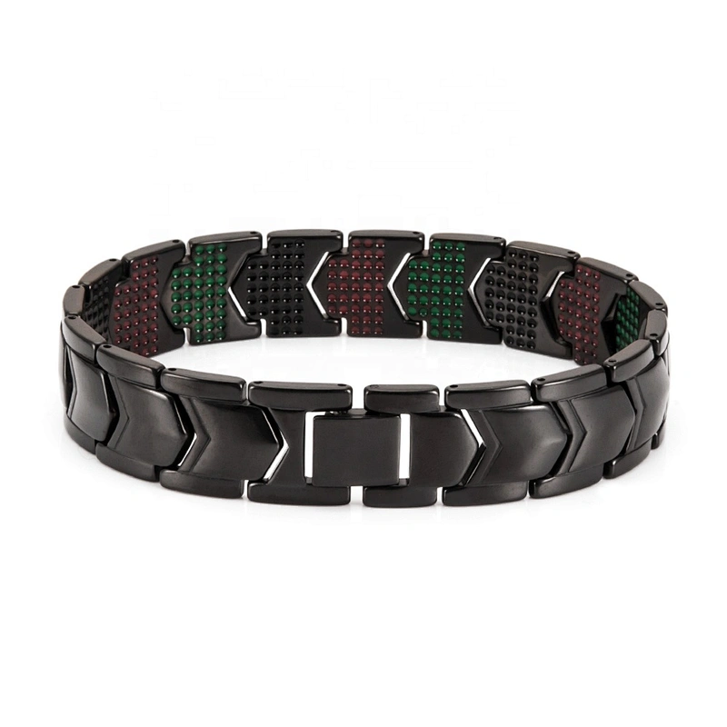 Wollet Wholesale Price Health Blood Pressure Stainless Steel Bio Neodymium Magnetic Bracelet