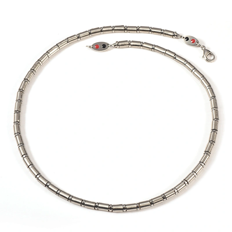 Wollet Health Energy Power Infrared Germanium Powder Stainless Steel Necklace