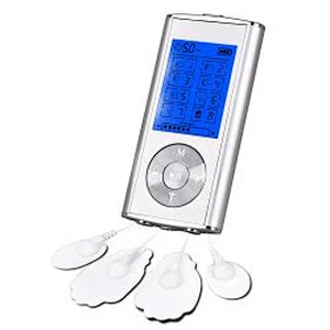 Wollet Tens Unit Machine Pulse Massage 8 Massage Modes Rechargeable Pain Relief Muscle Stimulator Massager with 4 Pads