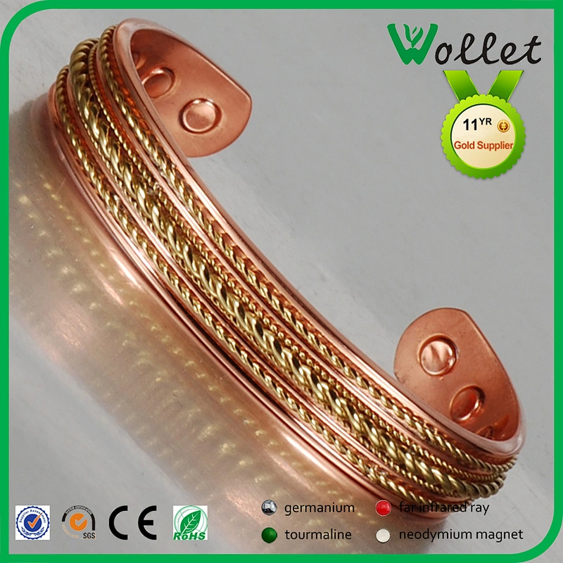 Copper magnetic power energy bracelet for people healthy