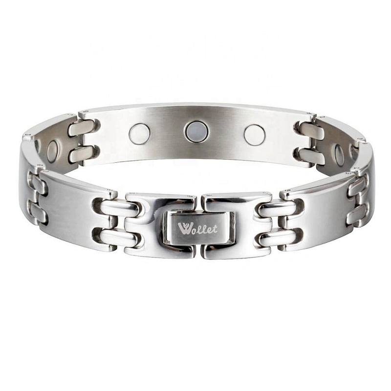 Wollet Wholesale Stainless Steel Emergency Diabetic Magnetic Medical Identification Id Alert Bracelet
