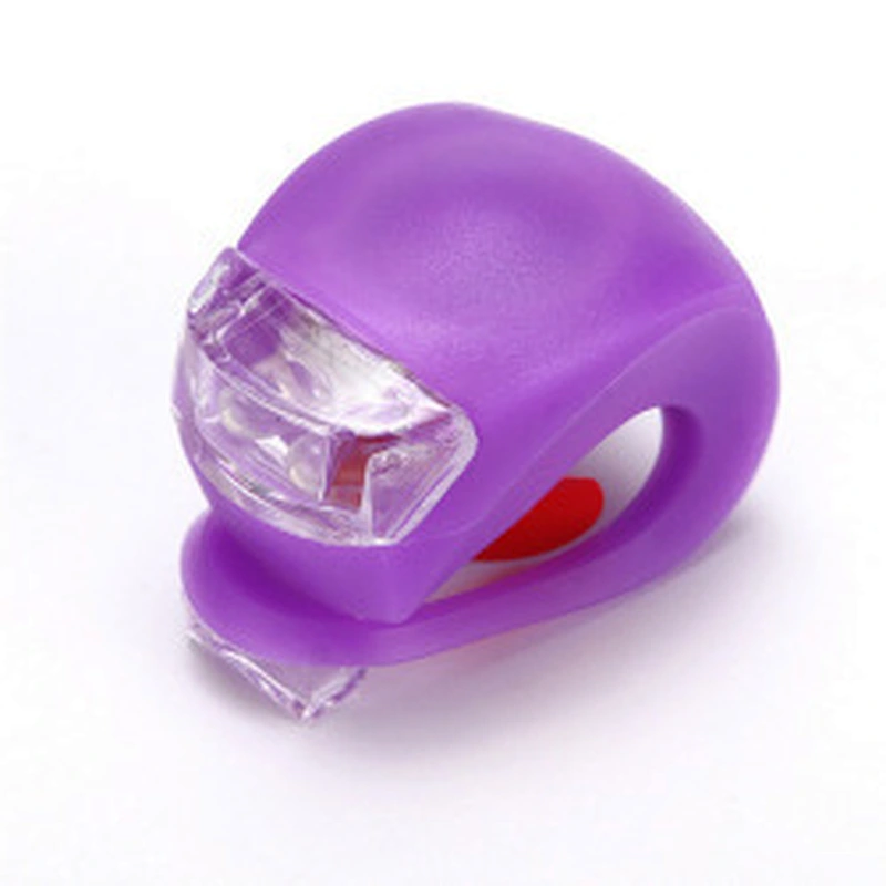 Wollet Silicone LED Scooter Front Light Warning Light Bicycle Frog Helmet Riding Tail Light