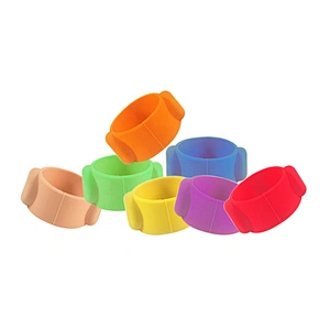Wollet Fashion Multi-Color Custom Health Energy Balance Elegant Rubber Bio Magnetic Silicone Ring