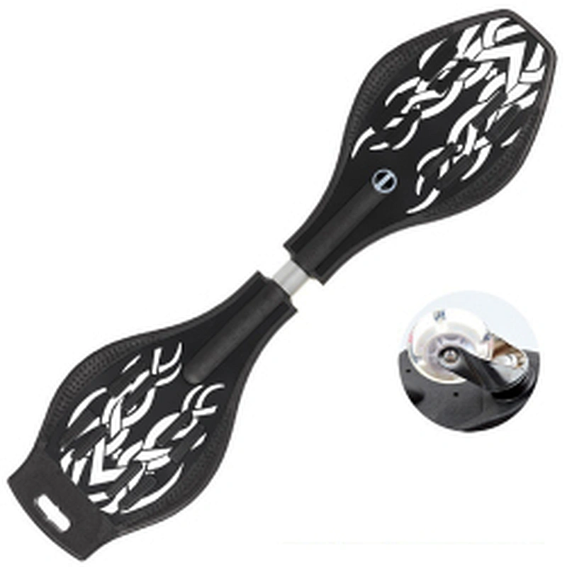 Wollet Beginner skateboarding teenagers swing two-wheeled dragon twisting skateboard