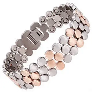 Wollet Bio Energy Magnetic Titanium Lifetrons Health Bracelet For Men