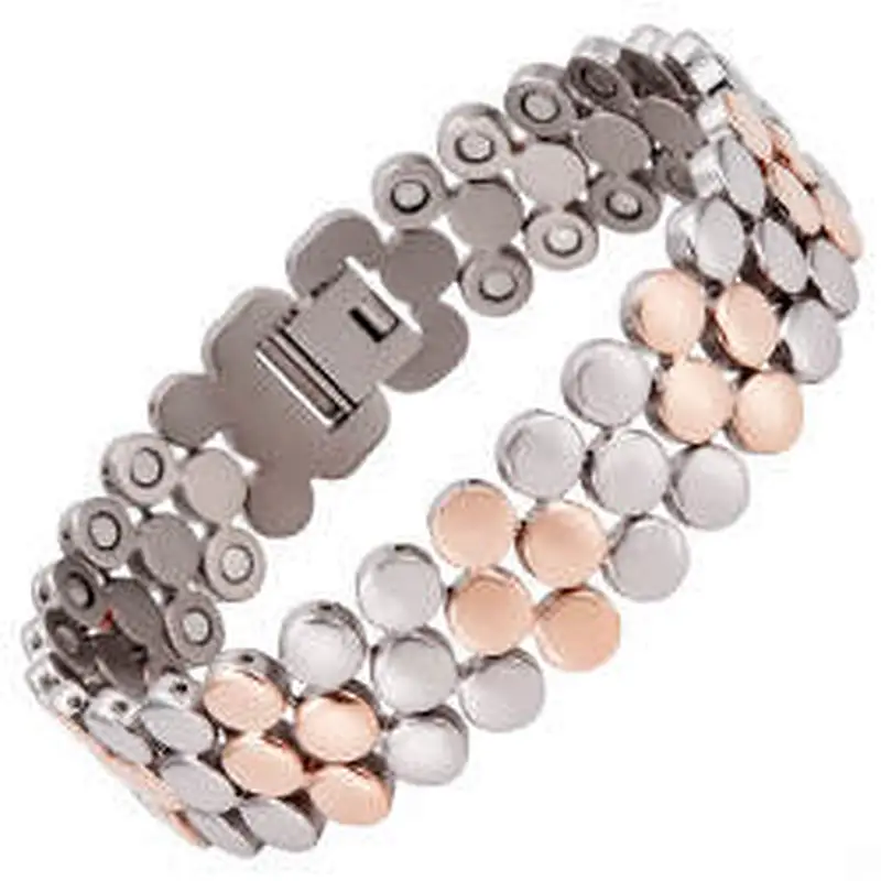 Wollet Bio Energy Magnetic Titanium Lifetrons Health Bracelet For Men