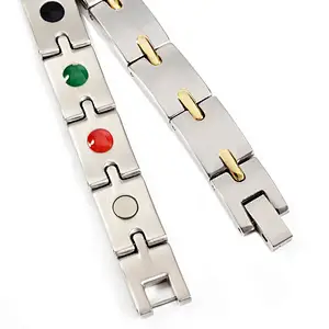 Wollet Cool Jewelry Health Germanium Bio Magnetic Tungsten Bracelet For Men Women