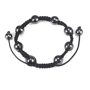 Wollet Most Popular Adjustable Magnetic Handmade 10mm Natural Stone Beads Men Lava Bracelet