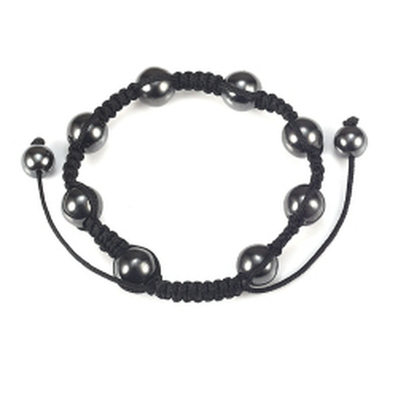Wollet Most Popular Adjustable Magnetic Handmade 10mm Natural Stone Beads Men Lava Bracelet