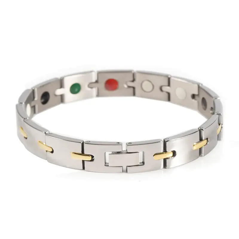 Wollet Cool Jewelry Health Germanium Bio Magnetic Tungsten Bracelet For Men Women