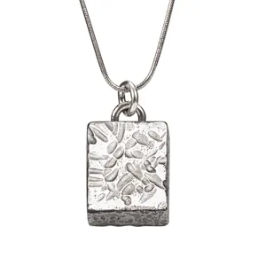 Wollet Cross Shape 925 Sterling Silver Necklace Jewelry Pendant