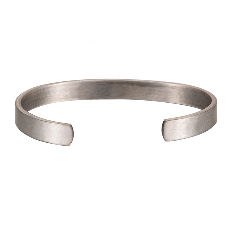 Wollet Mens Pure Silver Bangle  Arthritis Pain Relief Therapy  Bracelet