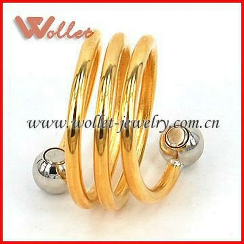 Fashion Stylish Hovered Magnetic Copper Ring