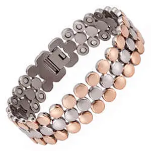 Wollet Bio Energy Magnetic Titanium Lifetrons Health Bracelet For Men