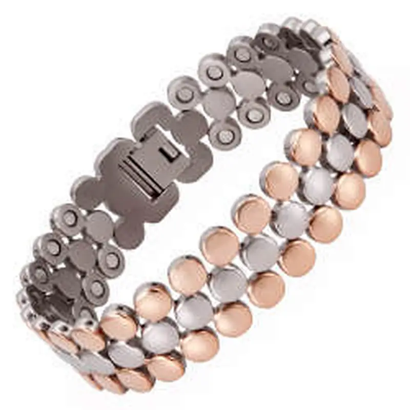 Wollet Bio Energy Magnetic Titanium Lifetrons Health Bracelet For Men