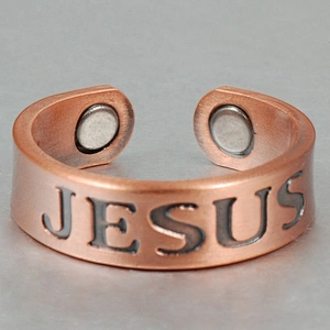 Wollet Magnetic Copper Ring Arthritis Women Pure Copper Rings for Women Adjustable Health with 3PCS Magnets